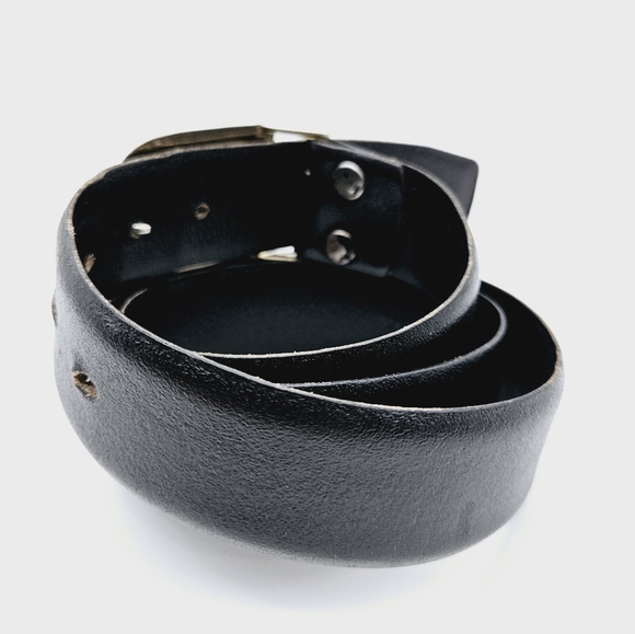 TERNER | silver buckle & cowhide leather belt - Picture 2 of 10